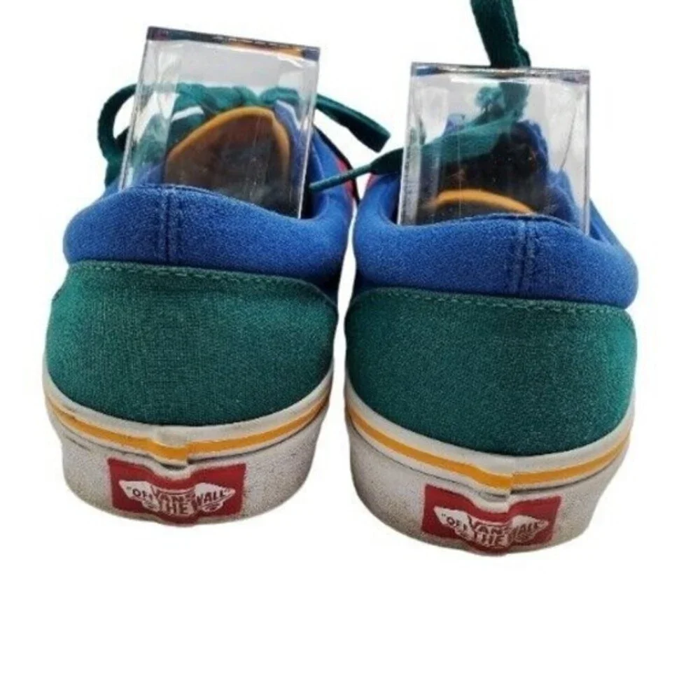 Vans Unisex Off‎ The Wall 500714 Blue/Red/Yellow Shoes Sneakers Size M 5.5 W 7